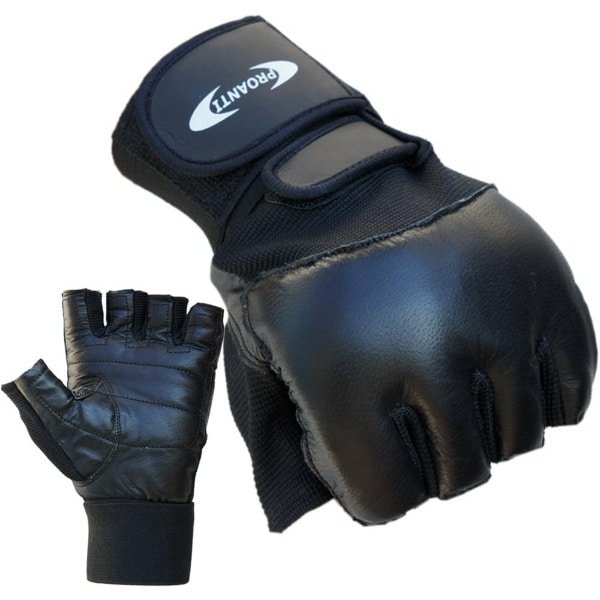 Bokshandschoenen met Bandage voor Fitness en Krachttraining - Zwart X-Large