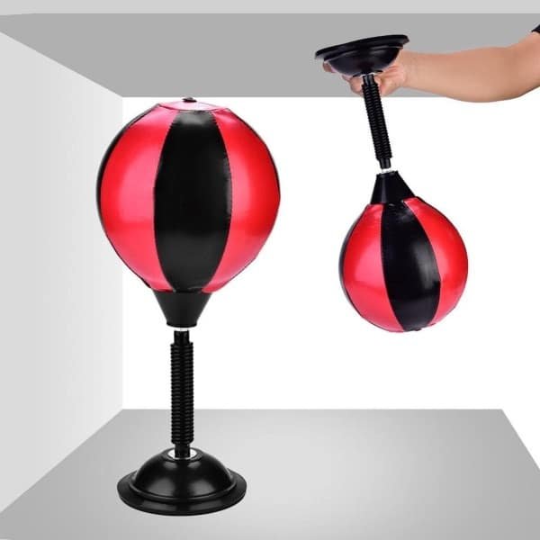 Bokszak Stress Reliever Desktop Punching Ball - Roestvrij Staal - Kantoor Boksen Snelheid Peren - Anti-Stress Krachttraining - HTML Content .