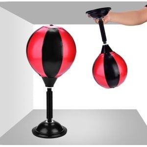 Bokszak Stress Reliever Desktop Punching Ball - Roestvrij Staal - Snelheid Peren - Anti-Stress Krachttraining - Kantoor Benodigdheden