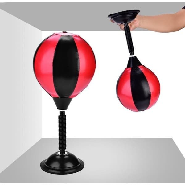Bokszak Stress Reliever Desktop Punching Ball - Roestvrij Staal - Snelheid Peren - Anti-Stress Krachttraining - Kantoor Benodigdheden