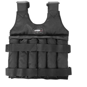 Bosko Herstelbaar Gewichtsvest 20kg - Gewichtsvesten - Weight vest - Gewichten - Krachttraining & Crossfit Trainingsvest - Hardlopen - Cardio - Fitness - Zwart