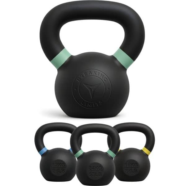 Breaking Limits Kettlebell Pro - 24 kg - Gietijzer - Geschikt voor CrossFit & HYROX training - Ergonomische Handgreep