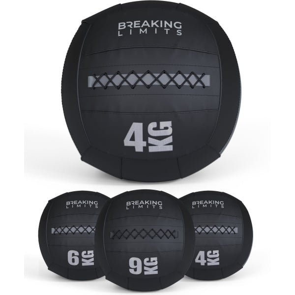 Breaking Limits Wall Ball Pro - 4 kg - Geschikt voor CrossFit & HYROX training - Medicijnbal - Gewichtsbal