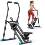 Bregico Stepper - Stair Stepper - Fitness - Fitness Step - Opvouwbaar - Verstelbaar Stuur - Hometrainer - Zwart