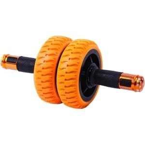Buiktrainer Wiel - Krachttrainer Thuisfitness - Kernspier Training - Draagbaar Kogellager Ontwerp - 15 cm Breed