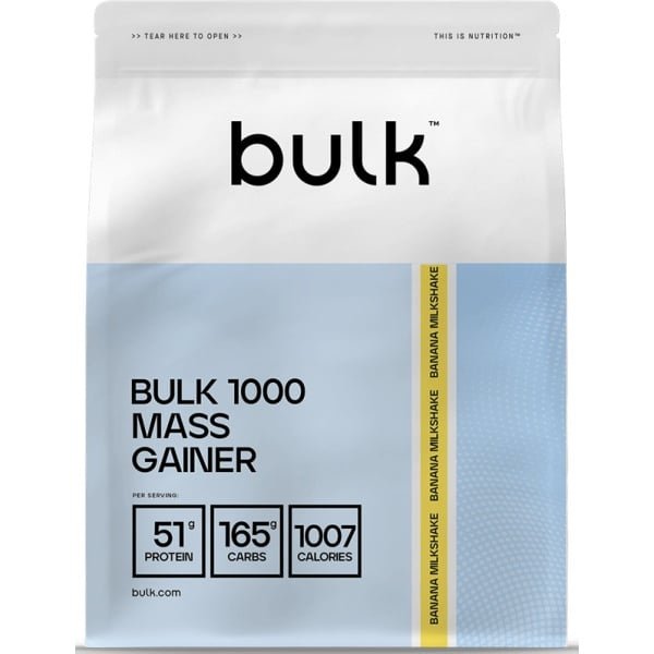 Bulk Bulk 1000 Mass Gainer (4050g) Banana Milkshake - Gewichtstoename - Met Creatine