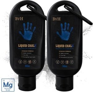 BvH™ Liquid Chalk 2PACK - 50ml - Ultra Grip - Sweat Resistant - Sneldrogend - Magnesium Carbonaat - Turnen - Boulderen - Klimmen - Crossfit