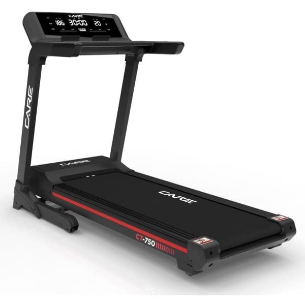 CARE CT-750 - Connected en opvouwbare loopband - Maximale snelheid 20 km/u - 50 programma's - Gemotoriseerde helling tot max. 10% - Intensief thuisgebruik