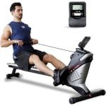 CRLYN® Roeitrainer Inklapbaar - Hometrainer - Roeimachine Fitness - Grijs