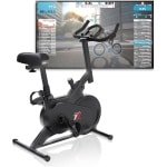 Compacte Hometrainer met Tablet-/Smartphonehouder en Bluetooth - Synchroon met Fitness Apps