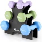 Complete Halterset 12 kg met Standaard voor Krachttraining Thuis