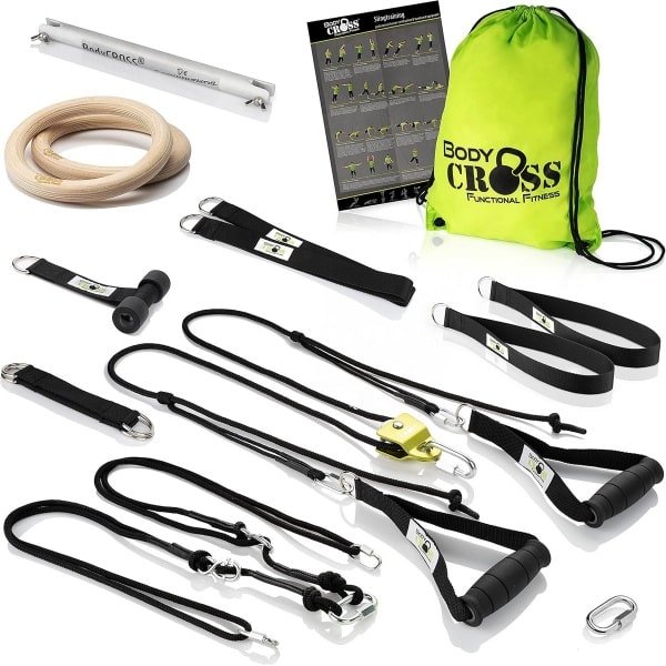 Complete Suspension Trainer Set | Slingtrainer voor Krachttraining Thuis en Buiten met Katrol en Deuranker