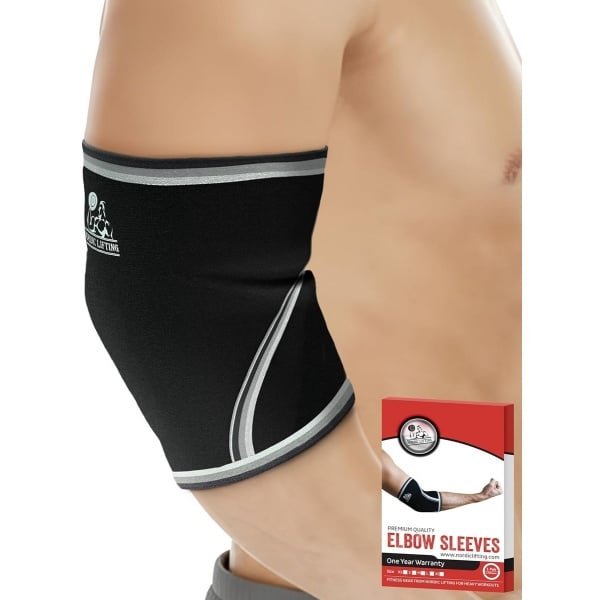 Compressie Elleboghouders voor Krachttraining, Tennis en CrossFit - 5mm Neopreen