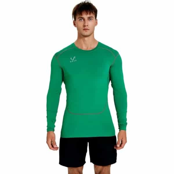 Compressie T-Shirt Heren Lange Mouw Thermisch Ademend Sneldrogend Sport Fitness Hardlopen Training Voetbal Basketbal Crossfit
