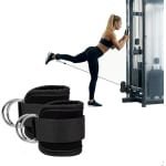 Consumerce® Fitness Enkel Straps - 2 Stuks - Zwart - Enkelband Lifting - Krachttraining Sport - Ankle Cuff Strap