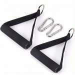 Consumerce® Set van 2 Strap Handles met Karabijnhaak - D-Ringen Fitness Handgrepen - Krachttraining Accessoires Krachtstation - Cable Crossover - Handvaten