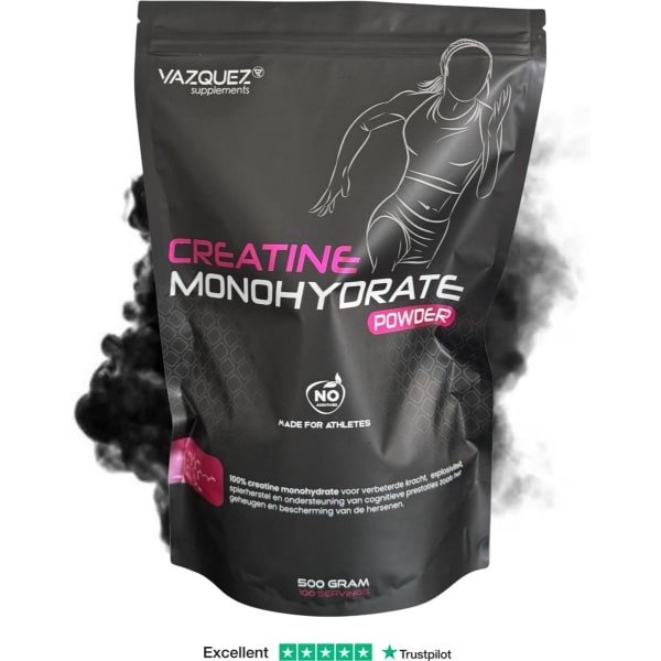 Creatine Monohydrate - 500 gram - 100 servings - 200 mesh - Creatine Micronised - Puurste Vorm - Zonder Toevoegingen
