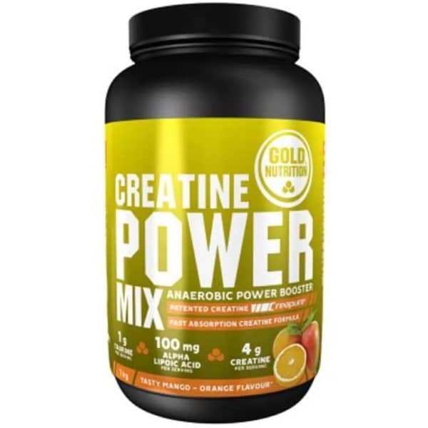 Creatine Power Mix 1 kg de poudre (Sinaasappel - Mango)|Creatine Power Mix 1 kg of powder (Orange - Mango)|Creatine Power Mix 1 kg de poudre (Orange - Mangue)