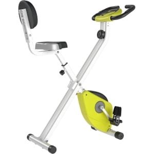 DYNA® Hometrainer Fiets - Hometrainers Fitness - Hometrainer - Geel/Wit - 97cm x 43cm x 109cm