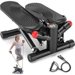 DailySupplies® Stepper Fitness - Hometrainer - Crosstrainer Mini - Zwart