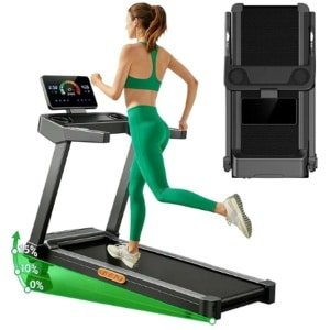 Deniva - Loopband Inklapbaar - 1-14km/u - Walking Pad 3.5 PK - 15 Procent Helling - Loopbanden - Fitness - Opvouwbaar - Voor Thuis