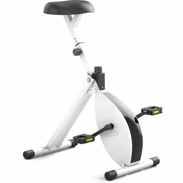 Deskbike - Hometrainer - Stoelfiets - Bureaufiets - Medium - Wit/Wit