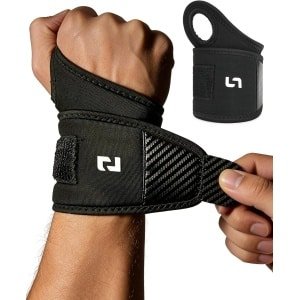 Dikke Polsbanden met Duurzame Bescherming - Verstelbare Polssteun met Duimlus voor Gewichtheffen - Fitness en Krachttraining