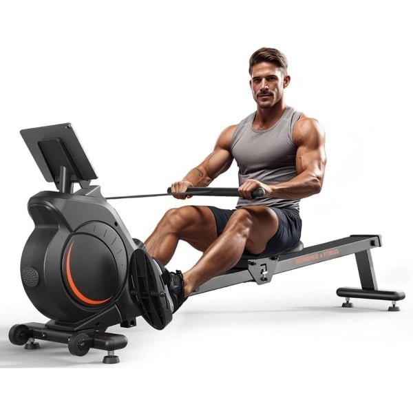 DnA® Roeitrainer - Hometrainer - Roeitrainers - Roeitrainers Inklapbaar - Zwart - 94cm x 21cm x 51cm