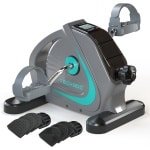 Draagbare Mini Hometrainer voor Onder Bureau met Vliegwiel voor Senioren en Revalidatie