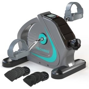 Draagbare Mini Hometrainer voor Onder Bureau met Vliegwiel voor Senioren en Revalidatie