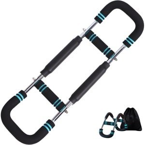 DreamGoods Musclepump - Aanpasbaar van 15 tot 60kg - Alles in één Workout: Borst trainer, Arm trainer, Buikspiertrainer, Rug trainer - Krachttraining Apparaat - Fitness Trainingsapparaat