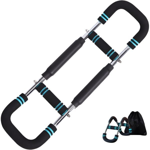 DreamGoods Musclepump - Aanpasbaar van 15 tot 60kg - Alles in één Workout: Borst trainer, Arm trainer, Buikspiertrainer, Rug trainer - Krachttraining Apparaat - Fitness Trainingsapparaat