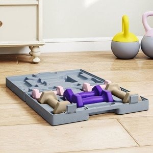 Dumbbells - Halters - Gewichtenset - Fitnessgewichten - Krachttraining - 6 delig 1-6 kg - Duurzame IJzeren Bouw - Compact Grijs Design