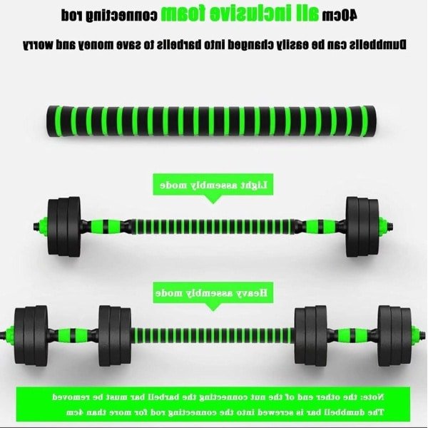 Dumbbells Verstelbare 10kg Halterset - Krachttraining Fitness Gewichten - Thuis Gym Training - Mannen Dames