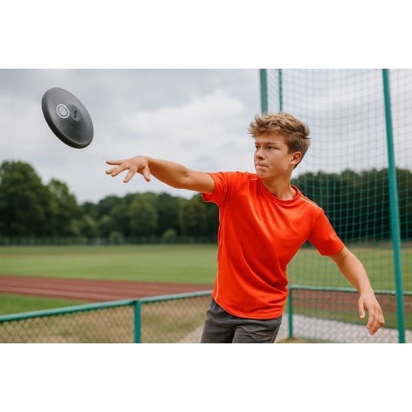 Duurzame Trainingsschijf van Zwart Rubber voor Atletiek en Krachttraining