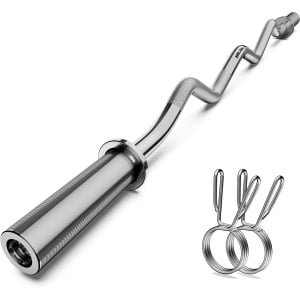 EZ Curl Stang 119 cm voor Gewichtheffen & Krachttraining - Geschikt voor 2 Inch Halterschijven