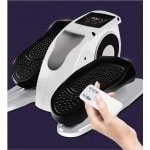 Elektrische Elliptical Trainer - Mini Hometrainer - Thuis Fitness - Verstelbare Weerstand - 43x36x23 cm - Zwart