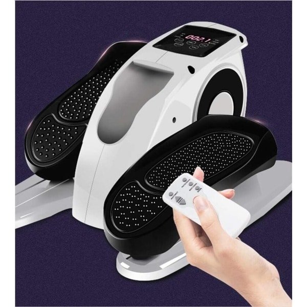 Elektrische Elliptical Trainer - Mini Hometrainer - Thuis Fitness - Verstelbare Weerstand - 43x36x23 cm - Zwart