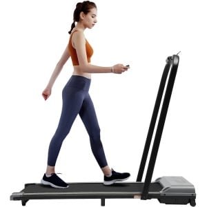 Elektrische Loopband - Opvouwbare Loopband - Fitness Loopband - Joggingband - Walkpad - Compact Ontwerp - Fluisterstille Motor - LED Display - Afstandsbediening - Grijs