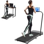 Elektrische Loopband - Opvouwbare Looptrainer - Wandelband - Fitness Loopband - Compacte Walking Treadmill - Max 6 km/u Snelheid - Rustige Motor Met Afstandsbediening