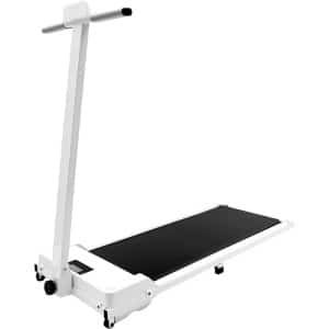 Elektrische Loopband - Wandelpad Thuistraining - Thuis Sporten - Schokabsorberend LED Display - 121x50x108cm - Wit