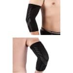 Elleboog Brace - Maat S - Elastische Elbow Sleeve voor Sport & Werk - Elleboog Ondersteuning met Compressie - Comfortabele Arm Bandage voor Tennis, Crossfit, Golf, Powerlifting en Fitness - Tennisarm Brace - Tenniselleboog Brace - Onderarm brace