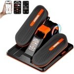 Elliptische Trainer - Crosstrainer - Mini Hometrainer - Fietstrainer - Pedaltrainer - Oranje Variant - 7 Weerstanden - 12 Snelheden Met App & Afstandsbediening