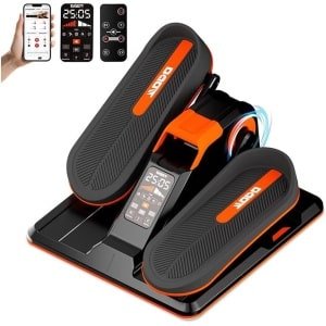 Elliptische Trainer - Crosstrainer - Mini Hometrainer - Fietstrainer - Pedaltrainer - Oranje Variant - 7 Weerstanden - 12 Snelheden Met App & Afstandsbediening