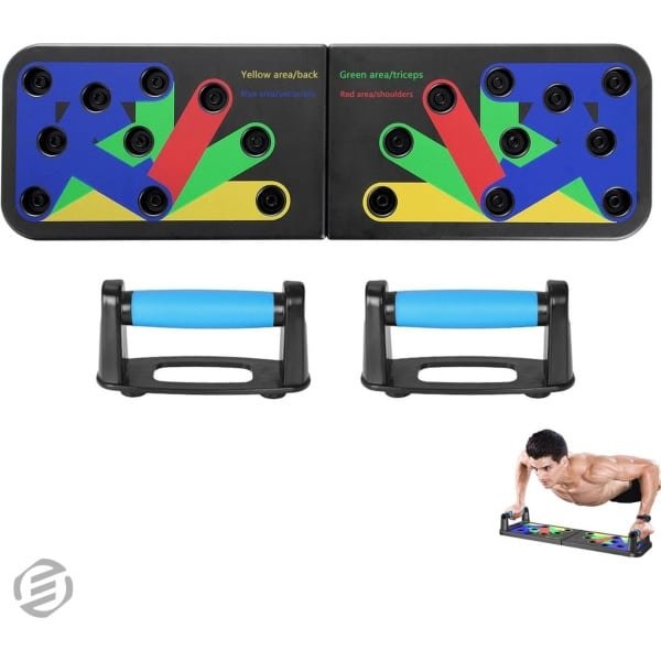 Equivera Push Up Bord - Push Up Board - Fitness Bord - Fitness Board - Push Up - Push Up Grip - Push Up Grips - Pushup Bord - Pushup Board - Pushup - Pushups - Fitness - Krachttraining