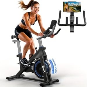 Ergometer Hometrainer - Fitnessfiets - Binnenfiets - Cardiofiets - Trainingsfiets - Zwart - Magnetische Weerstand 300W - Max 150 kg Belastbaar