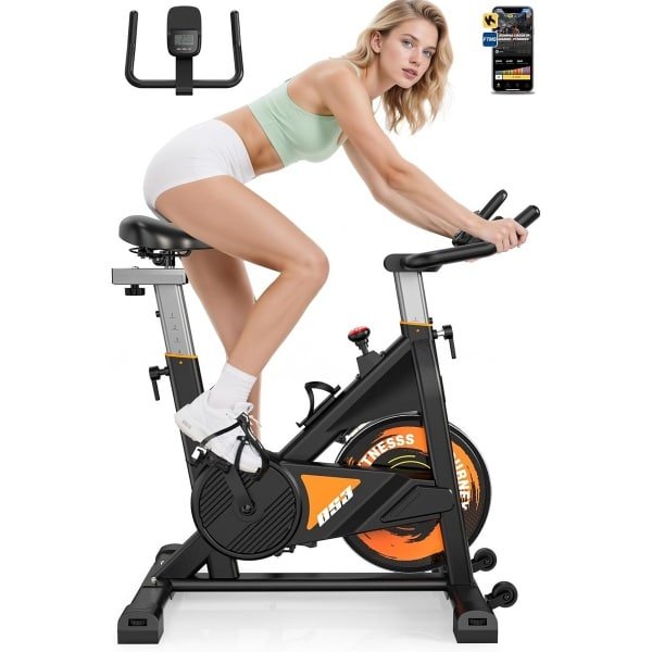 Ergometer Hometrainer met Bluetooth en Magnetische Weerstand tot 160 kg