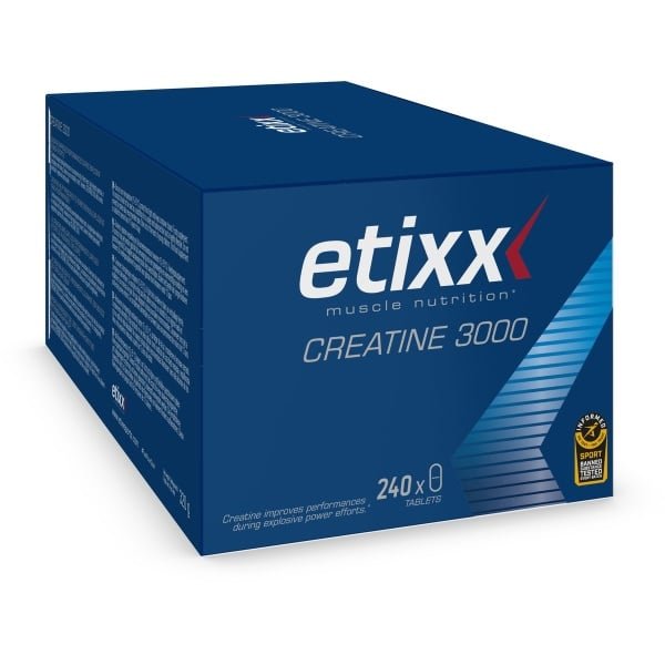 Etixx Creatine 3000 - Muscle Nutrition - Supplementen - 240 tabletten - Voor explosieve krachtinspanningen - Toename spierkracht en -massa - Glutamine - Taurine