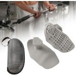 Fitness Grip Pads - Antislip Gewichtheffen Handbeschermers - Siliconen Gym Grips voor Krachttraining, Deadlift en Pull-ups - Alternatief voor Fitnesshandschoenen - Grijs (Set van 2)