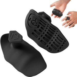 Fitness Grip Pads - Antislip Gewichtheffen Handbeschermers - Siliconen Gym Grips voor Krachttraining, Deadlift en Pull-ups - Trainingshandschoenen Alternatief - Zwart (Set van 2)